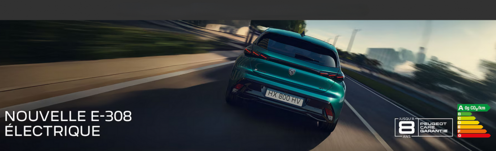 Nouvelle e308 lectrique